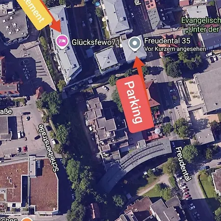 Apartamento Glücksfewo71 In Innenstadt Mit Privater Garage Und 2terassen Familienglück Auf 70qm